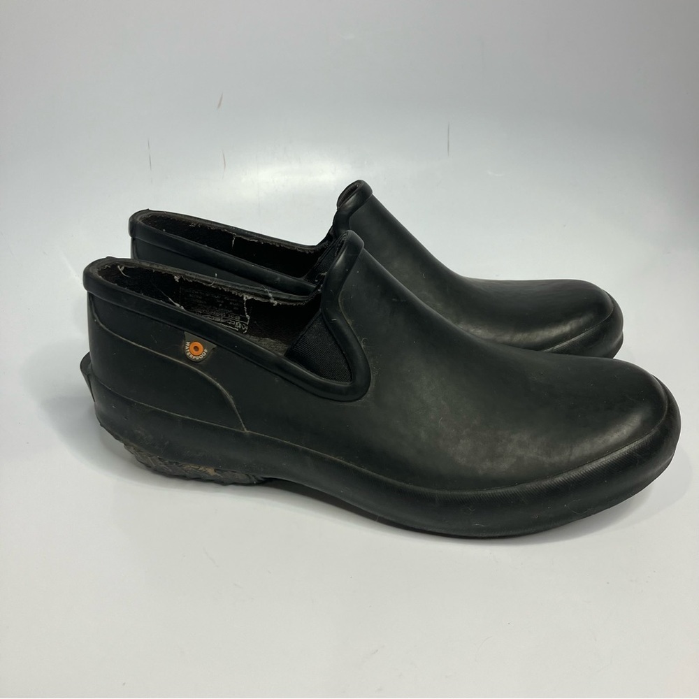 Bogs Bloom Patch‎ slip on shoes waterproof black size 8